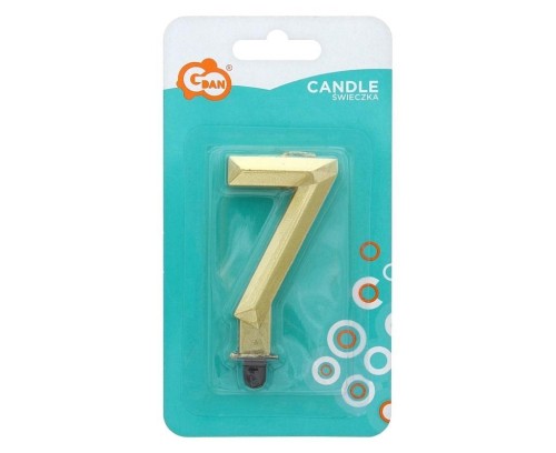 Świeczka Cyfra 7 Diament 7.6cm