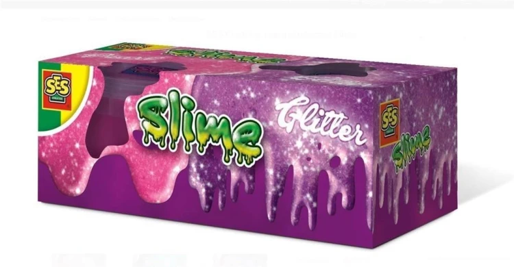 Slime 2x120gr - Glitter, SES NL