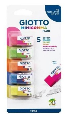 Gumki niepylące 5szt GIOTTO, Giotto