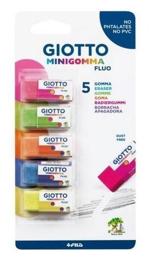 Gumki niepylące 5szt GIOTTO, Giotto