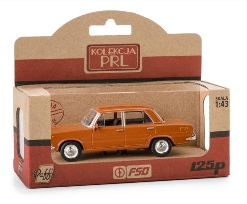 Kolekcja PRL Fiat 125p brązowy, Daffi