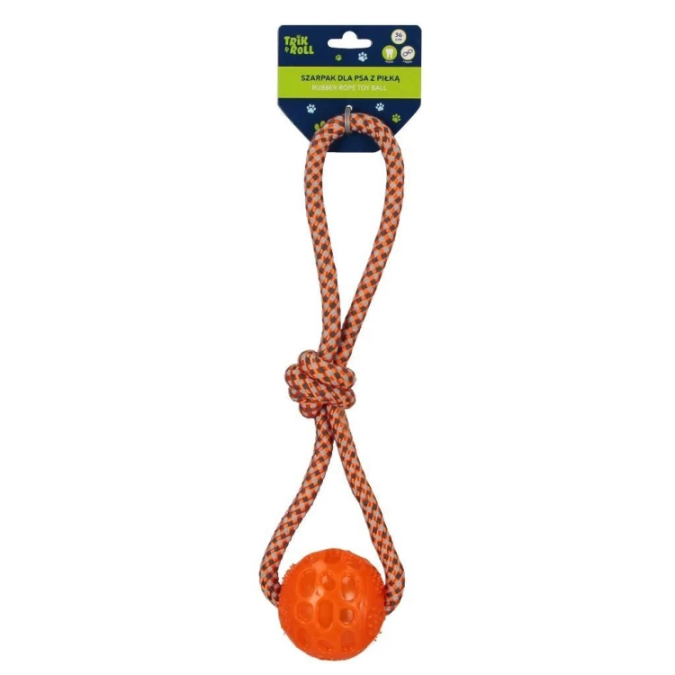 Szarpak dla Psa z piłką 36cm