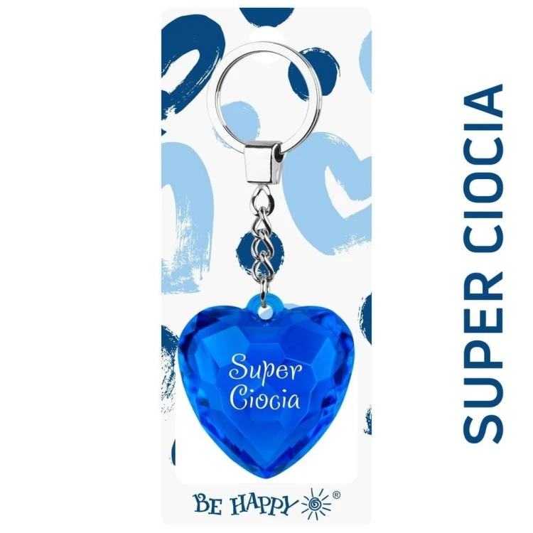 Brelok serce super ciocia, Be-Happy Gifts