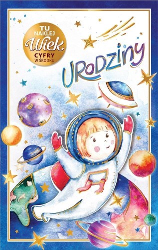 Kartka okolicznościowa Urodziny (wymienne cyfry)