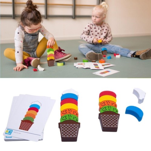 Lody drewniane - nauka kolorów i koordynacji