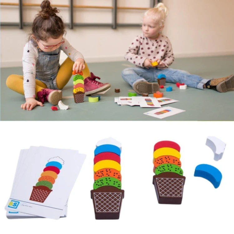 Lody drewniane - nauka kolorów i koordynacji