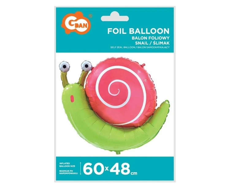 Balon foliowy Ślimak 60x48cm