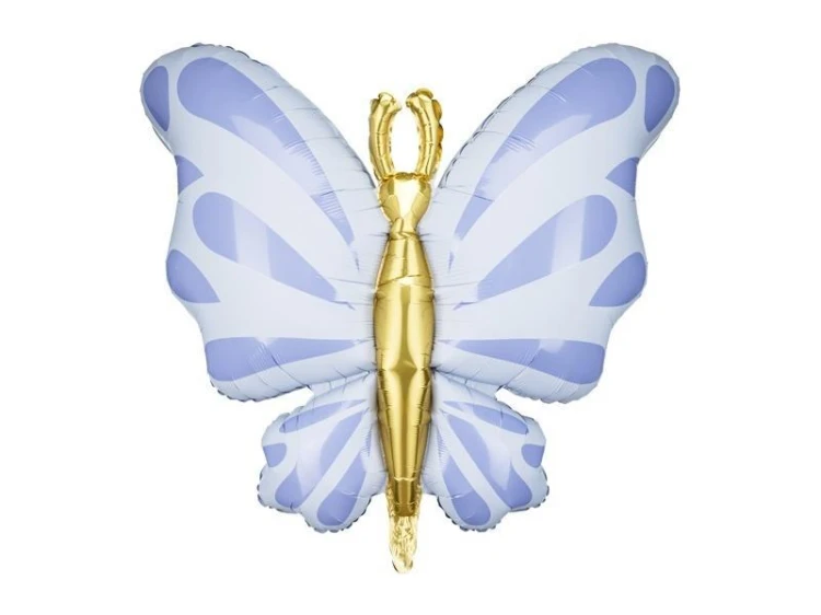 Balon foliowy Motyl 69x69cm błękit