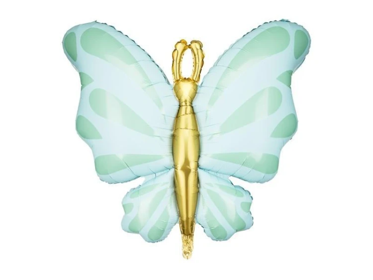 Balon foliowy Motyl 69x69cm mięta