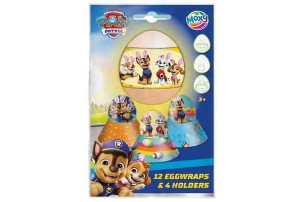 Paw Patrol 12 owijek na jajka i 4 podstawki