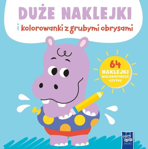 Duże naklejki i kolorowanki z grubymi obrysami