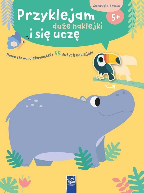 Przyklejam duże naklejki i się uczę. Zwierzęta
