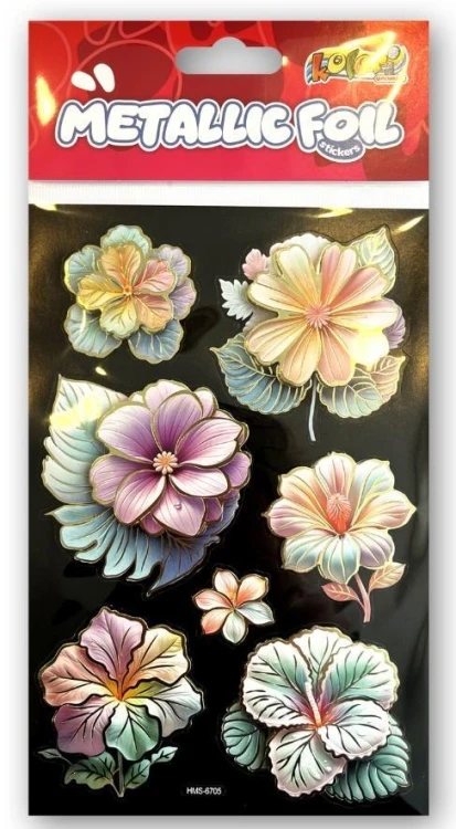Naklejki foliowe Metalic Double Flowers PENMATE