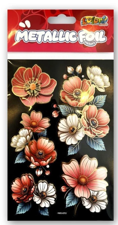 Naklejki foliowe Metalic Double Flowers PENMATE