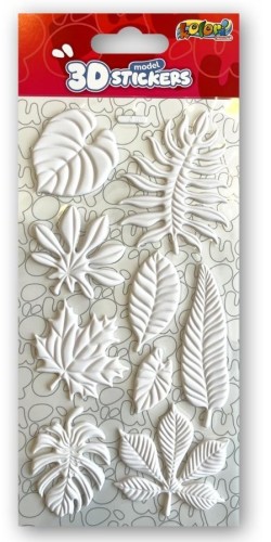 Naklejki 3D Model White Leaves PENMATE, Penmate