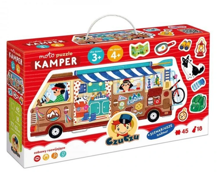 CzuCzu Moto puzzle Kamper 3+,4+