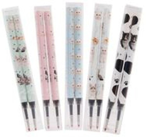 Wkład do długopisu Cats 0,5mm czarny 2szt M&G