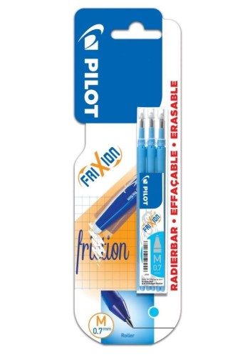 Wkład FriXion 0.7 lazurowy 3szt PILOT, PILOT