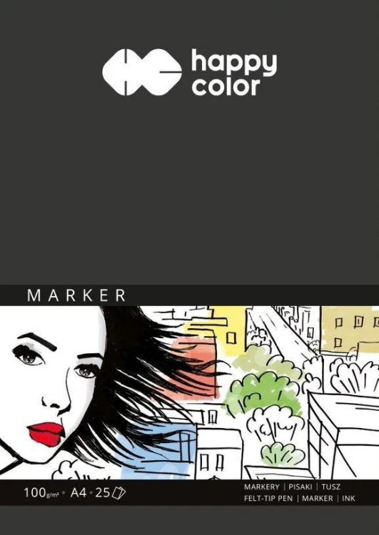 Blok do markerów ART A4/25K 100g Happy Color, GDD