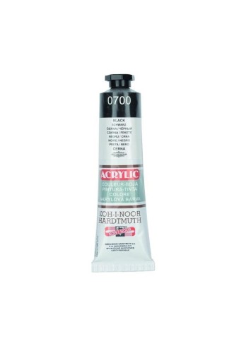 Farba akrylowa czarna 40ML, Koh-I-Noor
