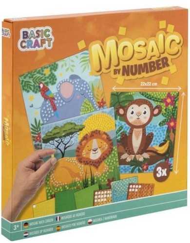 Wyklejanie po numerach 3 arkusze, Grafix