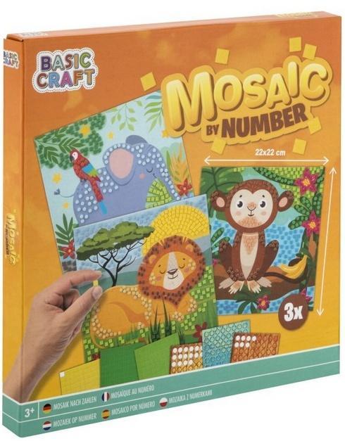 Wyklejanie po numerach 3 arkusze, Grafix