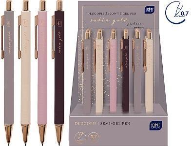 Długopis metalowy Satin Gold (24szt), INTERDRUK