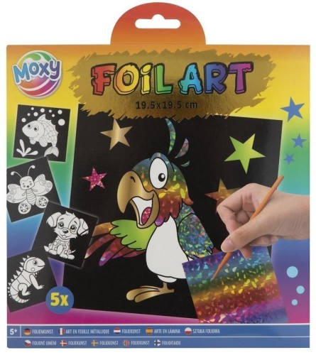 Zestaw do wyklejania Papuga 5 arkuszy, Grafix