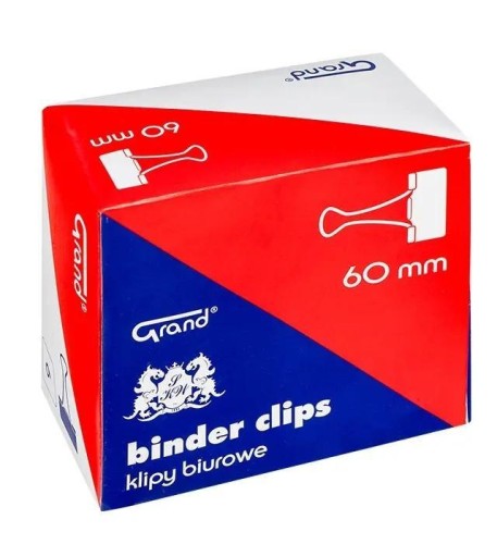 Klipy biurowe 60mm 6szt GRAND, Grand