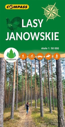 Mapa - Lasy Janowskie, praca zbiorowa