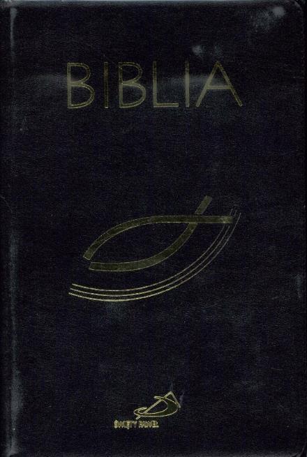 Biblia z rybką z suwakiem czarna, praca zbiorowa