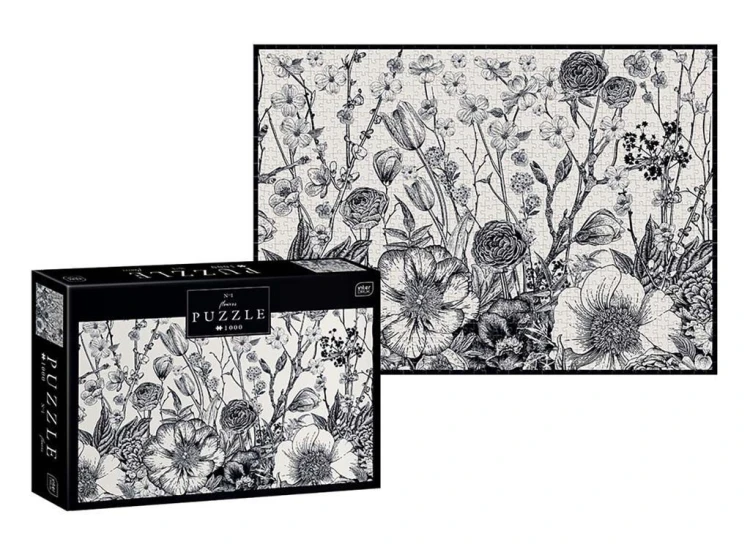 Puzzle 1000 Flowers 1, INTERDRUK
