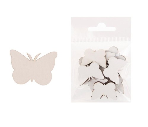 Dekoracja drewniana 12szt Motyl duży, Cresco