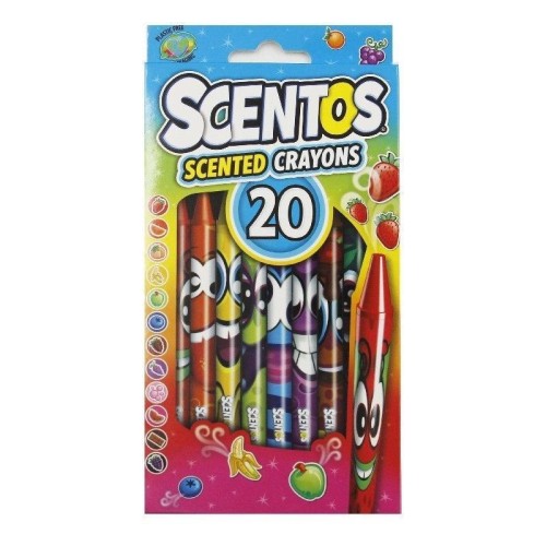 Kredki pachnące świecowe 20szt, Scentos