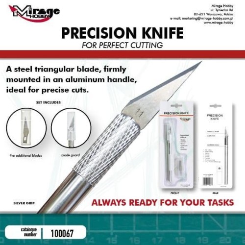 Nożyk modelarski Precision Knife 5szt