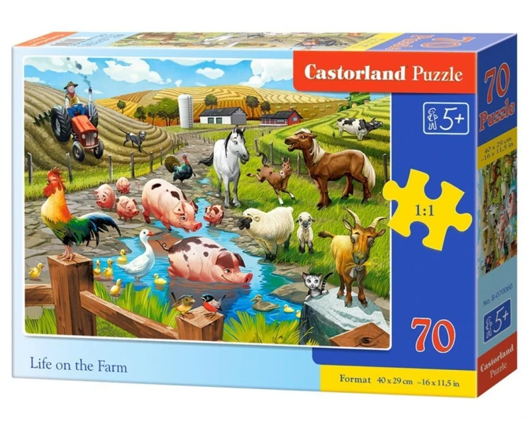 Puzzle 70 Life on the Farm CASTOR, Castorland
