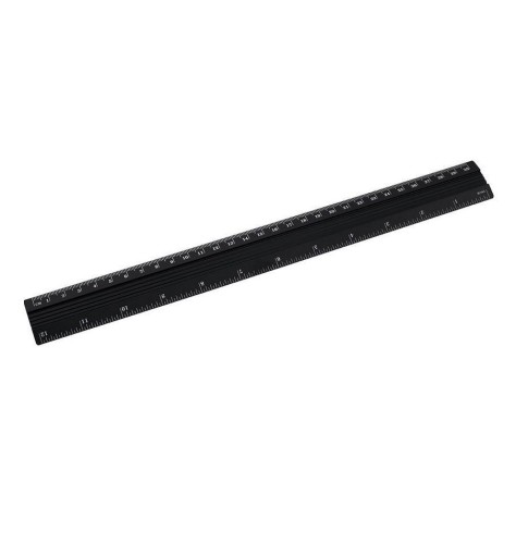 Linijka aluminiowa czarna 30 cm D.RECT, D.RECT