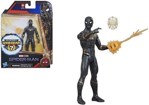 Figurka Spiderman Black&Gold Suit Mystery Web Gear