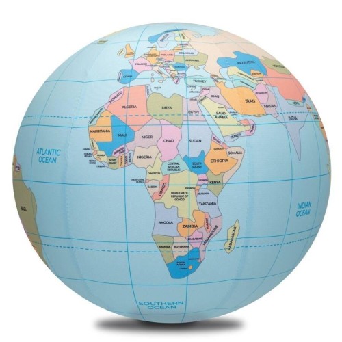 Piłka balonowa globus państwa świata eng