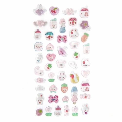 Naklejki candy drops pink 47szt, Dalprint dpCraft