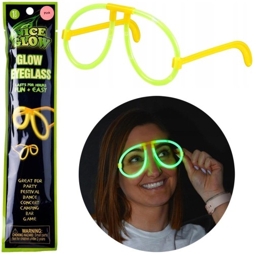 Okulary patyczki świecące w ciemnościach, Trifox