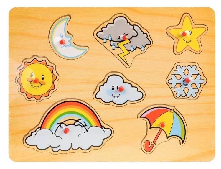 Układanka drewno - pogoda, Daffi