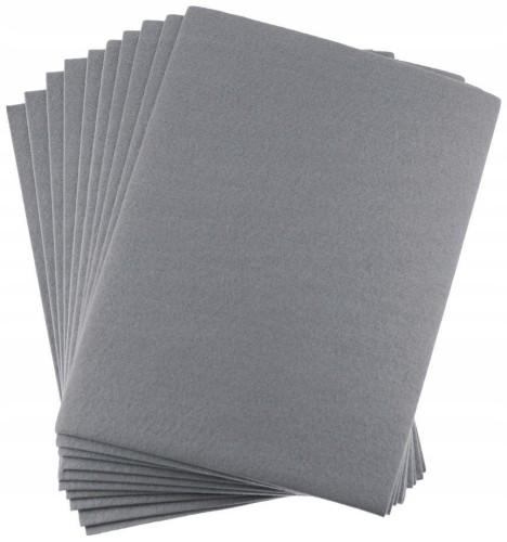 Filc A4 szary 2mm 10szt, Brewis