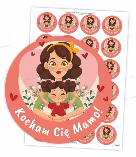 Naklejki kocham Cię mamo!, LearnHow
