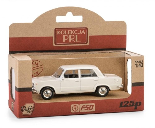 Kolekcja PRL Fiat 125p biały, Daffi