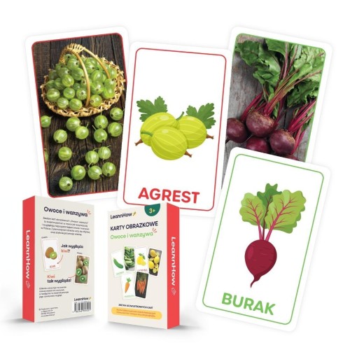 Karty obrazkowe - Owoce i warzywa