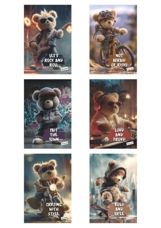 Zeszyt A4/40K kratka Teddy Bear (10szt) MAR MAR