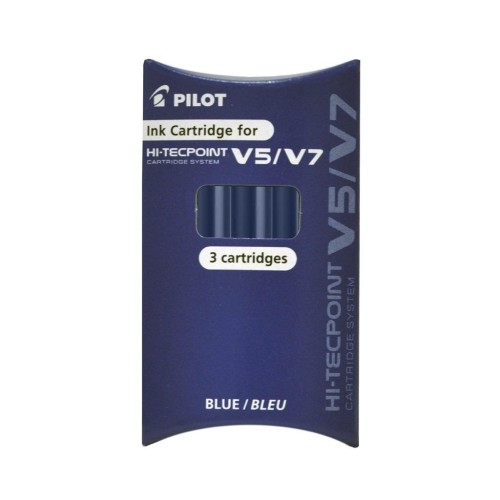 Naboje do V5/V7 niebieski 3szt PILOT, PILOT