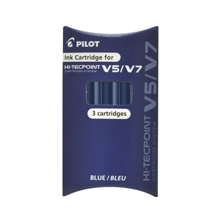 Naboje do V5/V7 niebieski 3szt PILOT, PILOT