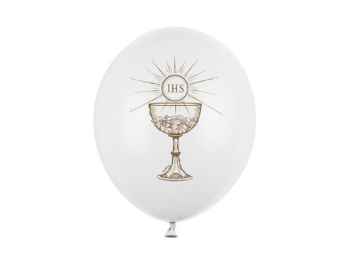 Balony IHS Pastel Pure White 30cm 6szt
